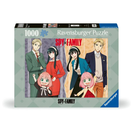 Ravensburger Puzzle, 1000 Teile, mit SPY×FAMILY-Anime-Charakteren auf dem Kartondeckel.