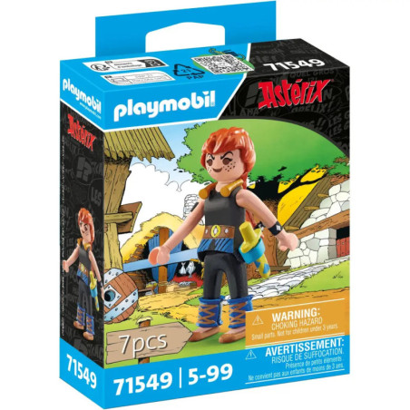 Playmobil Asterix-Set mit Wikinger-Figur vor Dorfszenerie auf der Verpackung.