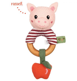 Holz-Ringrassel Schwein - Little Wonder