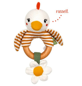 Holz-Ringrassel Huhn - Little Wonder