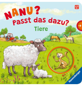 Ravensburger 42026 Nanu? Passt das dazu? Tiere Pappbilderbuch über 10 Euro