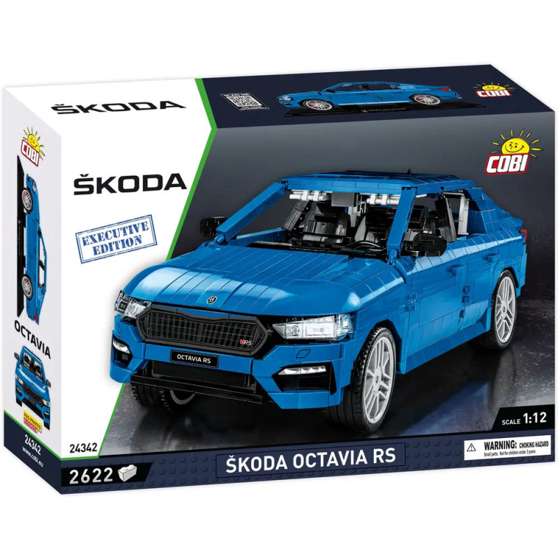 Verpackung des Cobi Škoda Octavia RS 1:12 Modells, Executive Edition, Set Nr. 2622. Verpackung des Cobi Škoda Octavia RS 1:12 Modells, Executive Edition, Set Nr. 2622.
