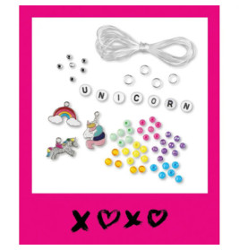 Perlen Armbänder Unicorn, Faltschachtel