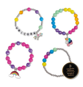 Perlen Armbänder Unicorn, Faltschachtel