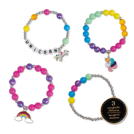 Perlen Armbänder Unicorn, Faltschachtel