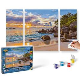 Malen nach Zahlen - Abendstimm ung im Paradies