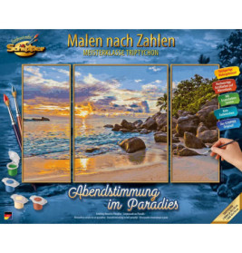 Malen nach Zahlen - Abendstimm ung im Paradies