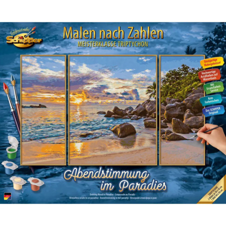 Malen nach Zahlen - Abendstimm ung im Paradies