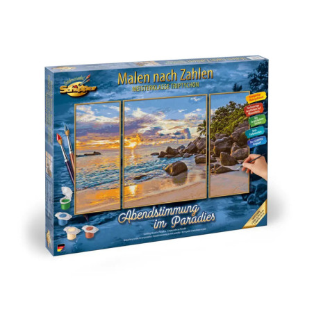 Malen nach Zahlen - Abendstimm ung im Paradies