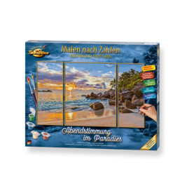 Malen nach Zahlen - Abendstimm ung im Paradies