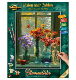 Malen nach Zahlen - Blumenlieb e