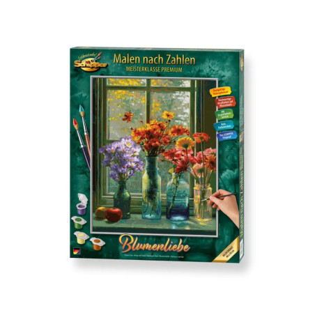 Malen nach Zahlen - Blumenlieb e