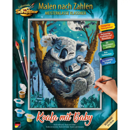 Malen nach Zahlen - Koala mit Baby