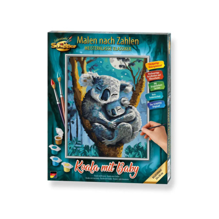 Malen nach Zahlen - Koala mit Baby