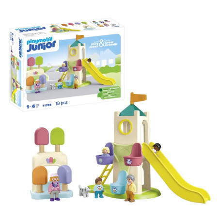 PLAYMOBIL 71703 Junior: Erlebnisturm mit Eisstand
