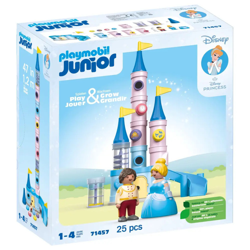 Playmobil Junior Disney Princess Set mit Schloss, Cinderella und Prinz, geeignet für Kinder von 1 bis 4 Jahren. Playmobil Junior Disney Princess Set mit Schloss, Cinderella und Prinz, geeignet für Kinder von 1 bis 4 Jahren.