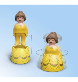 PLAYMOBIL 71458 1.2.3 & Disney: Belles Spielturm mit Melodie