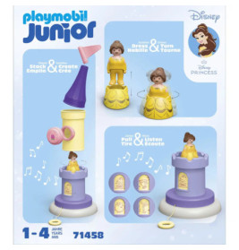 PLAYMOBIL 71458 1.2.3 & Disney: Belles Spielturm mit Melodie
