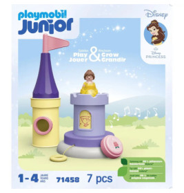 PLAYMOBIL 71458 1.2.3 & Disney: Belles Spielturm mit Melodie