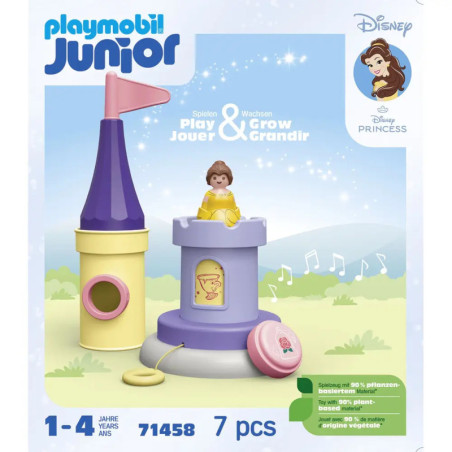 PLAYMOBIL 71458 1.2.3 & Disney: Belles Spielturm mit Melodie