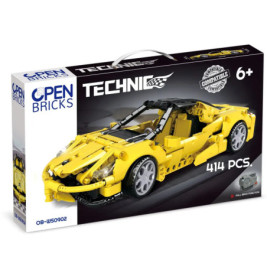 OPEN BRICKS Sports Car Yellow