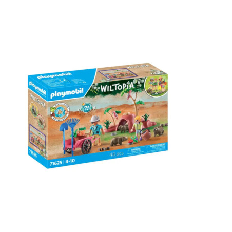 Playmobil Wiltopia Set: Box mit Safari-Szene, Figuren, Tieren und 46 Teilen für Kinder von 4-10 Jahren.