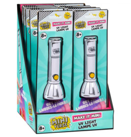 Box mit mehreren Mini Verse Make It Mini UV Light Lamp Spielzeugen, geeignet für Kinder ab 8 Jahren.