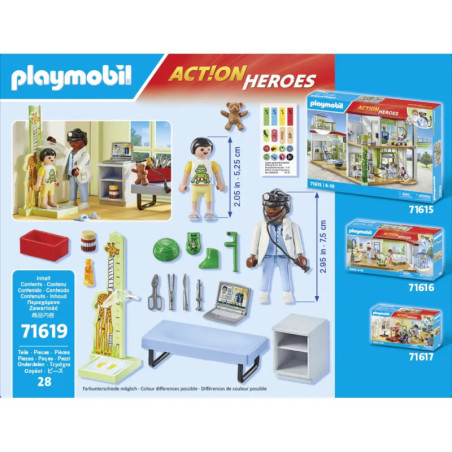 PLAYMOBIL 71619 Kinderarzt mit Teddybär