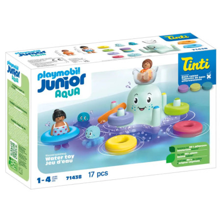 Playmobil Junior Aqua Wasserspielzeug mit Schwimmringen, Tieren und Figuren für Kinder von 1-4 Jahren.