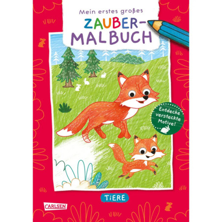 Großes Zauber-Malbuch Tiere