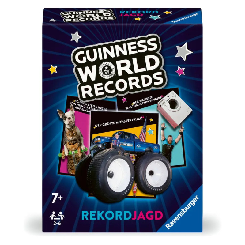 Guinness World Records Brettspiel ab 7 Jahren von Ravensburger, mit bunten Grafiken und großen Drehscheiben.