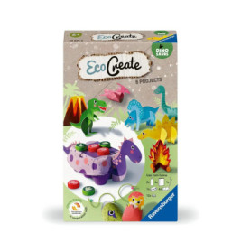 Ravensburger EcoCreate 23671 - Roar with the Dinosaurs - DIY Bastelset für Kinder ab 6 Jahren