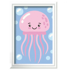 Ravensburger 23948 Malen nach Zahlen Fröhliche Qualle Malen nach Zahlen Serie F