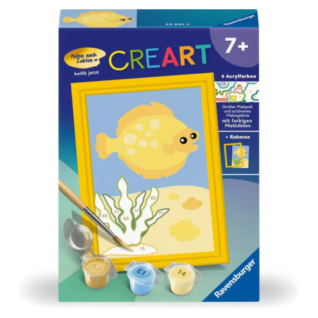 Ravensburger 23952 Malen nach Zahlen Fröhlicher Fisch Malen nach Zahlen Serie F