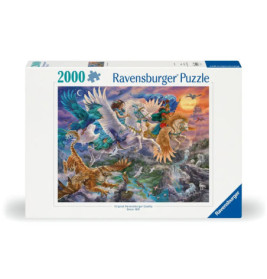 Ravensburger 12000806 Puzzle Auf dem Pegasus durch die Lüfte 2000 Teile