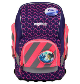 ergobag Fluo-Zip Set mit Reflektorstreifen Pink