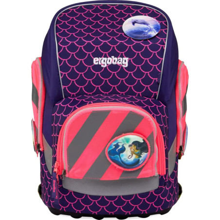 ergobag Fluo-Zip Set mit Reflektorstreifen Pink