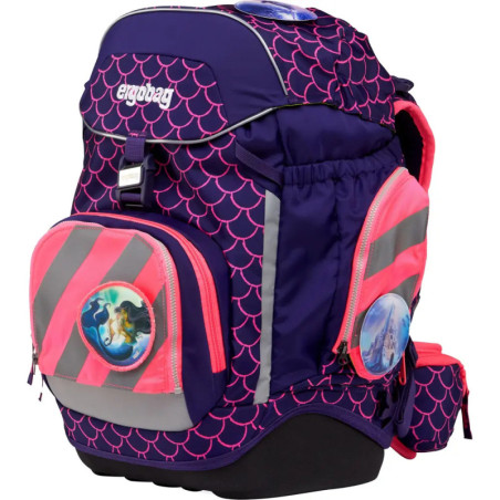 ergobag Fluo-Zip Set mit Reflektorstreifen Pink