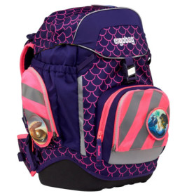 ergobag Fluo-Zip Set mit Reflektorstreifen Pink