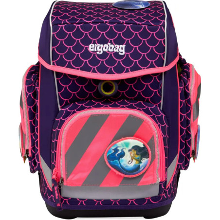 ergobag Fluo-Zip Set mit Reflektorstreifen Pink