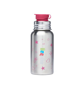 ergobag Edelstahl-Trinkflasche Prinzessin