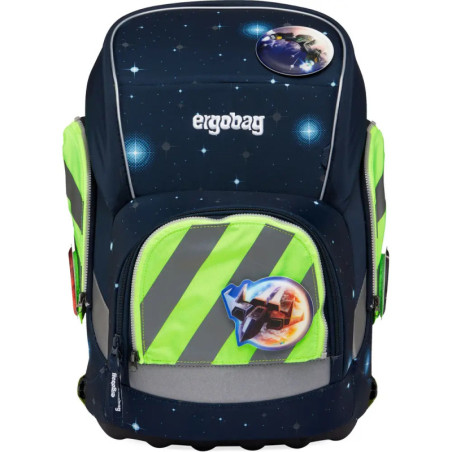 ergobag Fluo-Zip Set mit Reflektorstreifen Grün