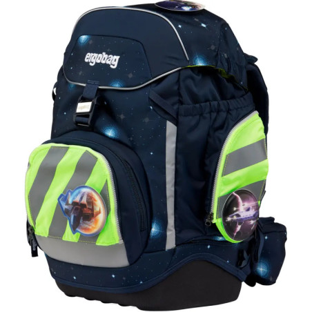 ergobag Fluo-Zip Set mit Reflektorstreifen Grün