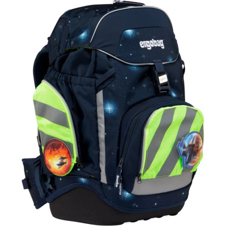 ergobag Fluo-Zip Set mit Reflektorstreifen Grün