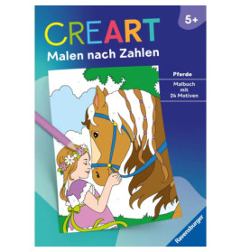 Ravensburger 48911 CreArt Malen nach Zahlen ab 5: Pferde Kreativität