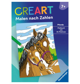 Ravensburger 48935 CreArt Malen nach Zahlen ab 7: Pferde Kreativität