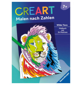 Ravensburger 48912 CreArt Malen nach Zahlen ab 7: Wilde Tiere Kreativität