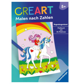 Ravensburger 48874 CreArt Malen nach Zahlen ab 5: Regenbogenland Kreativität