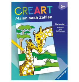 Ravensburger 48937 CreArt Malen nach Zahlen ab 5: Tierkinder Kreativität