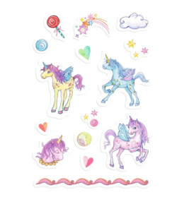 Sticker - Einhorn-Paradies